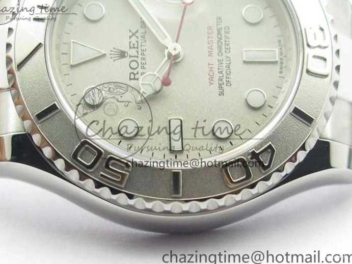 Dial Yacht-Master Silver Best SS SA3135 Edition Maker Bp on SS 116622 Bracelet 0501